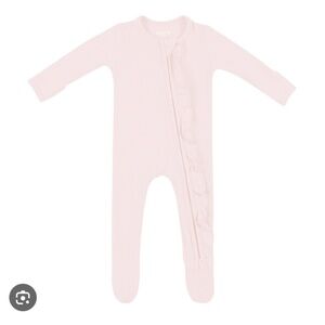 Kyte Baby Bamboo Zippered Footie - Blush - Newborn